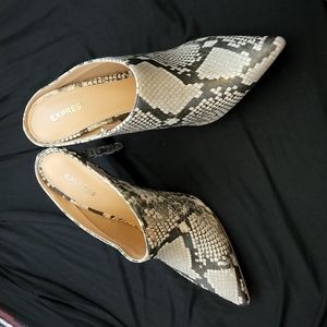 Snake skin heels